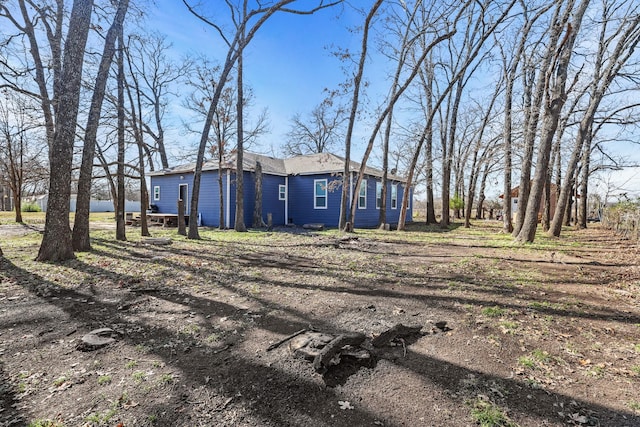 view of rear view of property