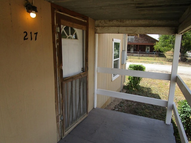 view of property entrance