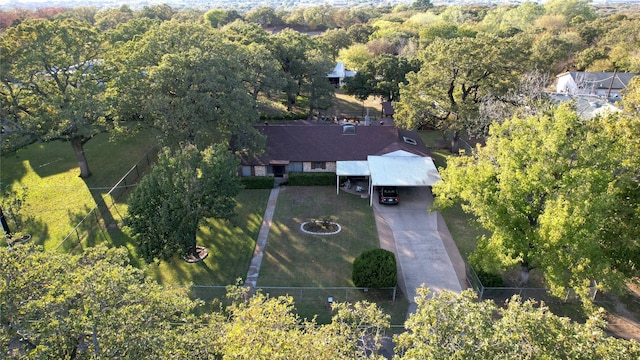 birds eye view of property