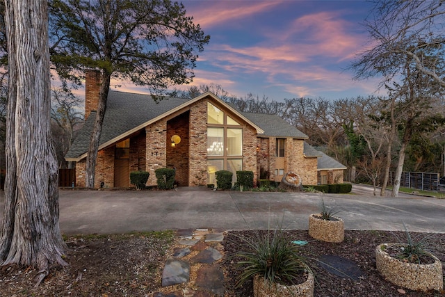 view of front of home