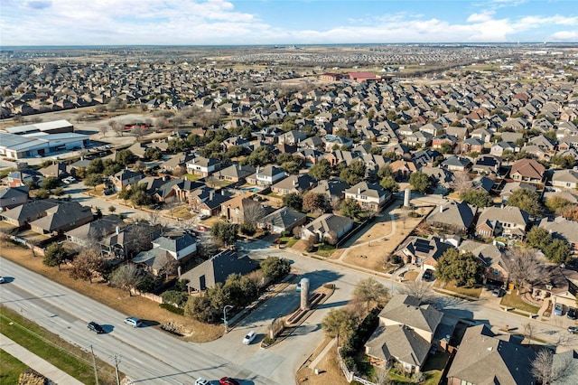 bird's eye view featuring a residential view