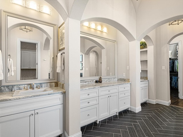 bathroom featuring vanity