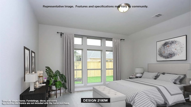 bedroom featuring carpet floors