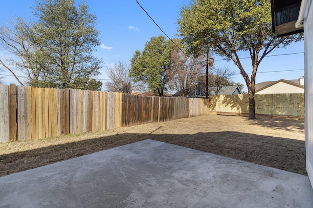 view of yard featuring a patio area