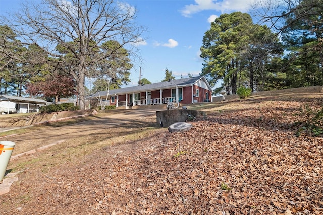 view of front of home with a porch