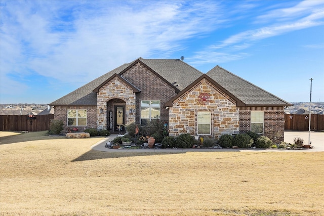 view of french country style house