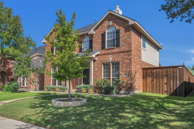 view of property featuring a front yard