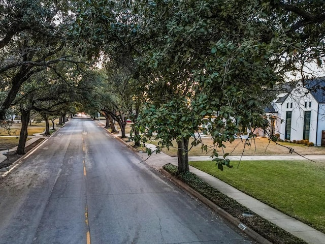 view of road