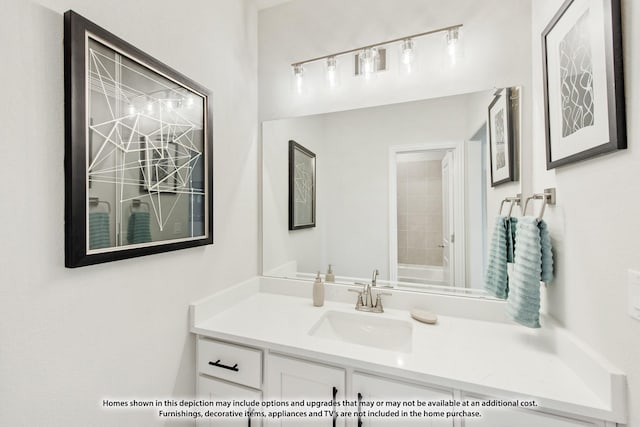 bathroom with vanity