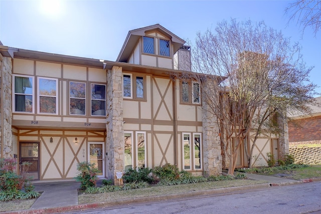 view of tudor home