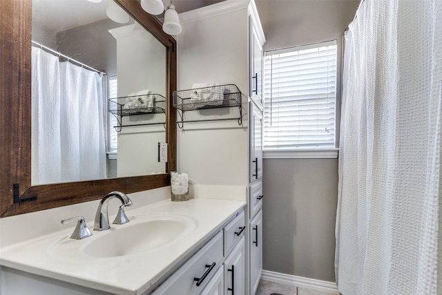 bathroom featuring vanity