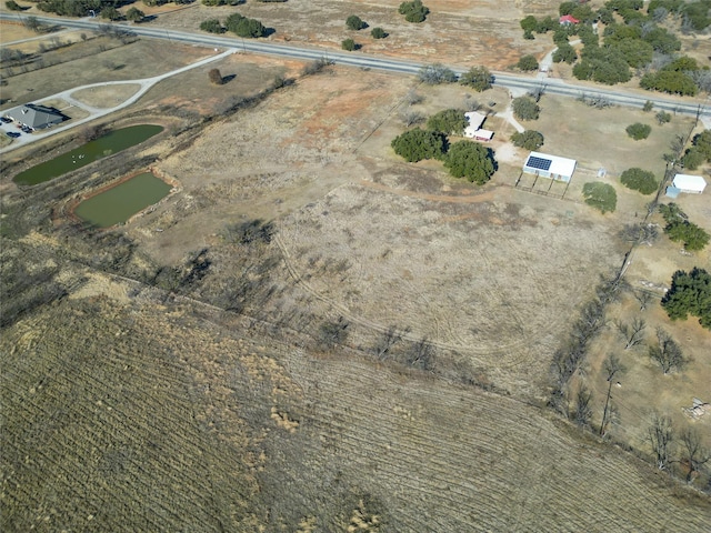 aerial view with a rural view