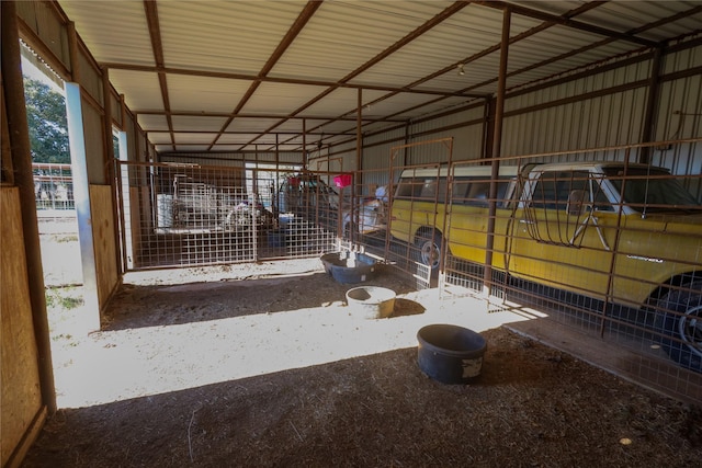 view of horse barn