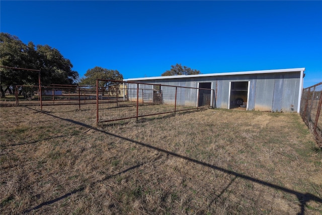 view of stable