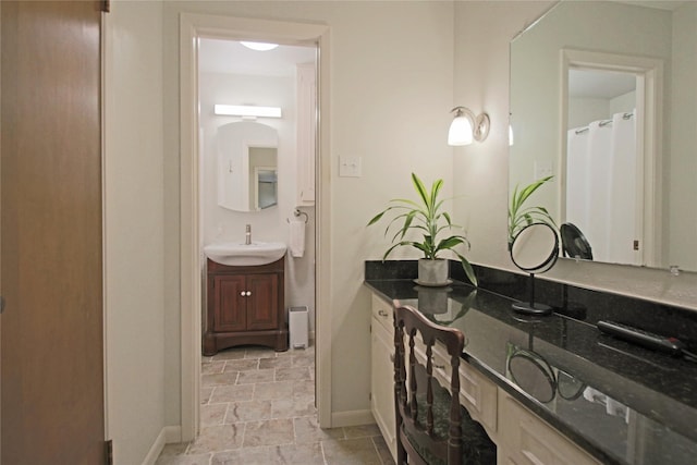 bathroom with vanity