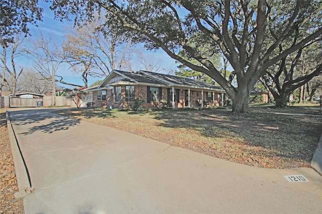 view of ranch-style house