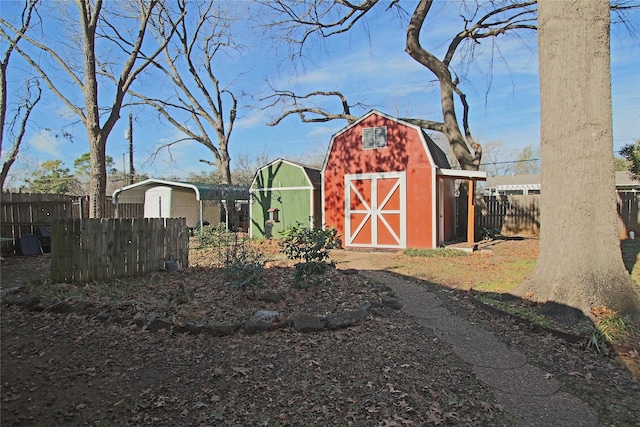 view of outdoor structure