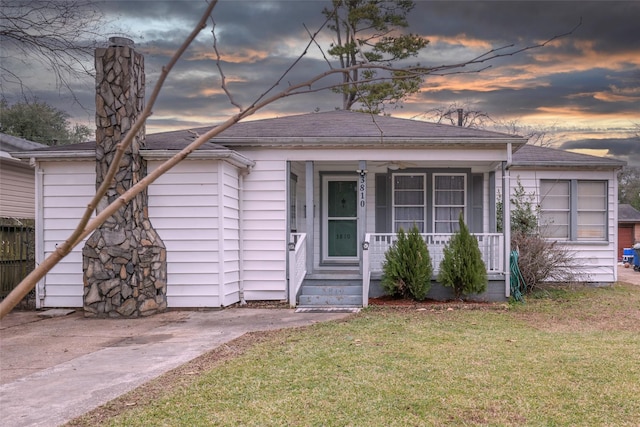 bungalow with a yard