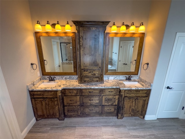 bathroom with vanity