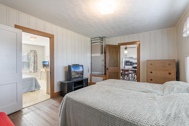 bedroom featuring light hardwood / wood-style floors