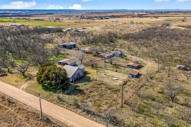 bird's eye view featuring a rural view