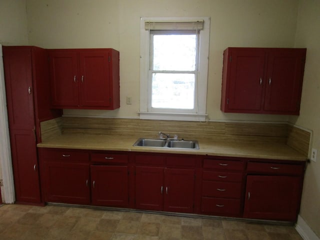 kitchen featuring sink