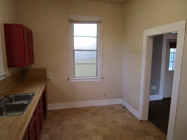 kitchen featuring sink