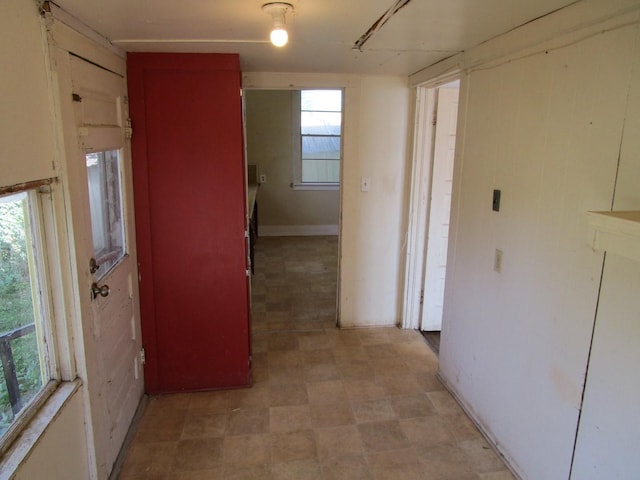 hallway with a healthy amount of sunlight