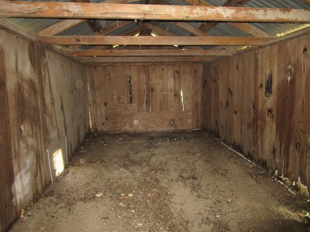 view of basement