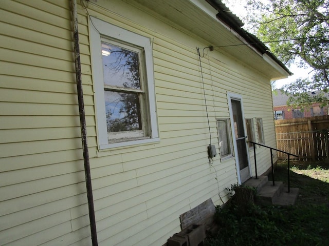 view of side of property