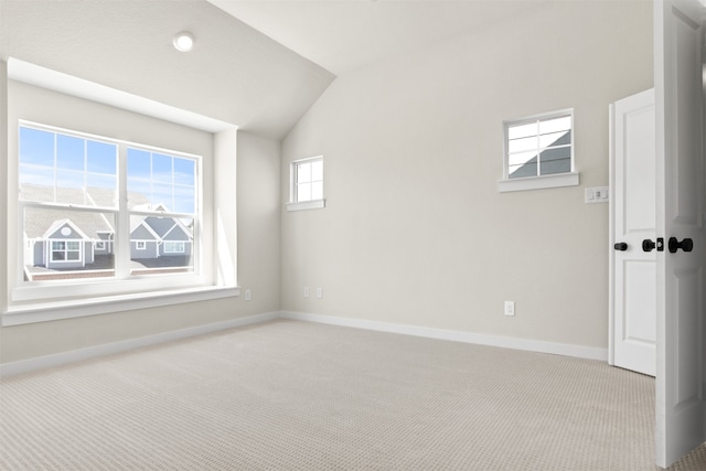 729 Tower Rd, Wylie, TX 75098 - empty room with baseboards, carpet flooring, and lofted ceiling