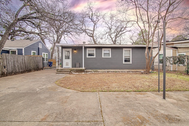 view of front of home