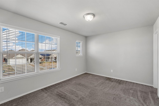 view of carpeted empty room