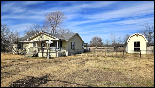 view of property exterior featuring a yard