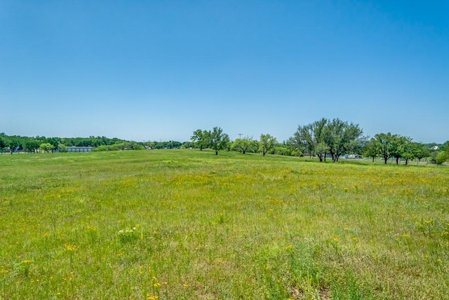 view of landscape featuring a rural view