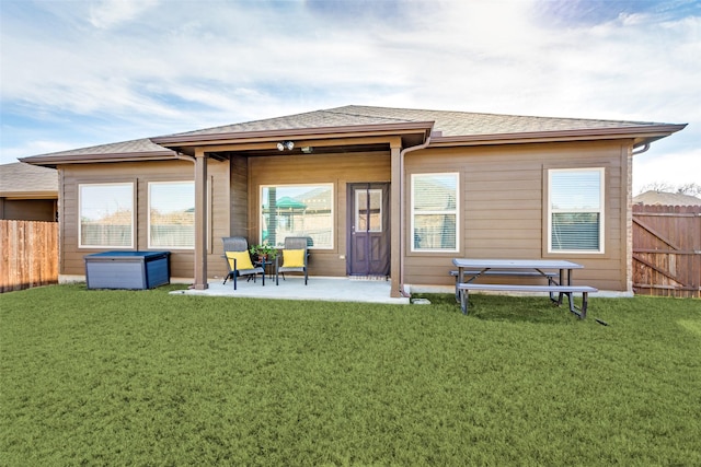 1701 Kachina Lodge Rd, Fort Worth, TX 76131 - back of property with a patio area and a shingled roof