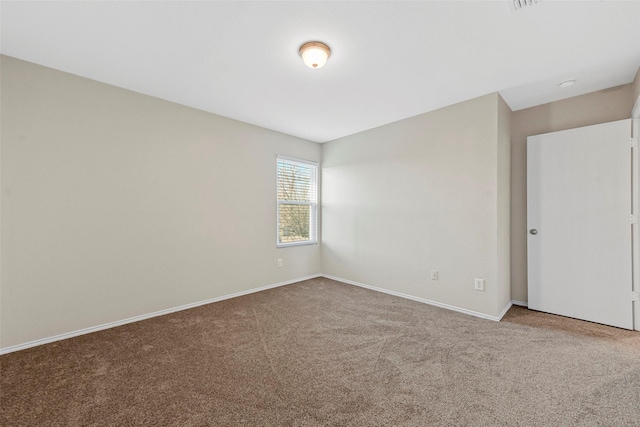 view of carpeted empty room