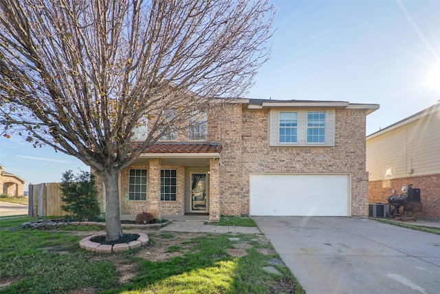 view of front of house featuring a garage