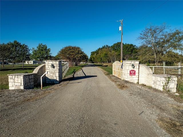 view of road