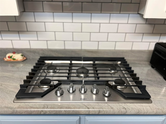 room details featuring stainless steel gas cooktop