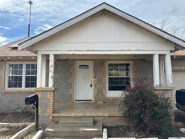 view of bungalow-style home