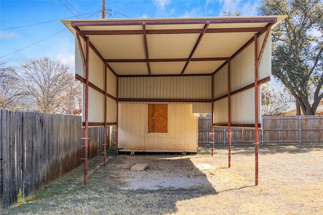 view of outdoor structure