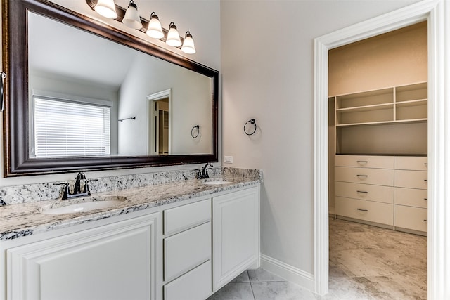 bathroom featuring vanity