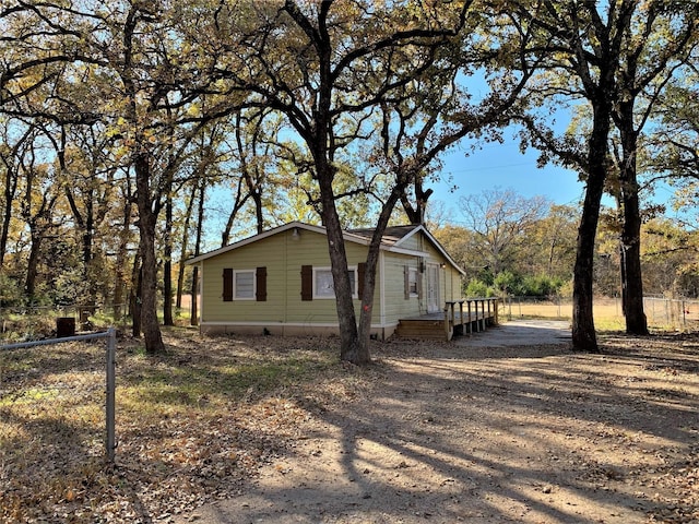 view of side of home