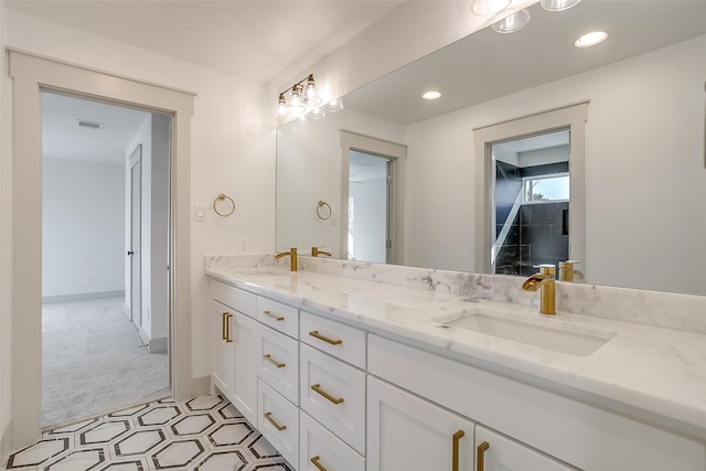 bathroom with vanity