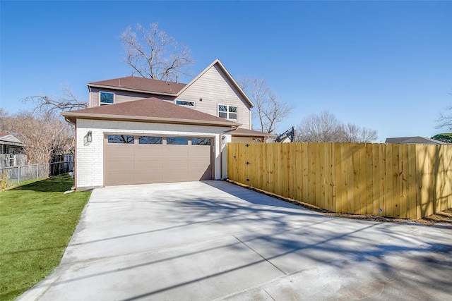 view of property exterior with a yard