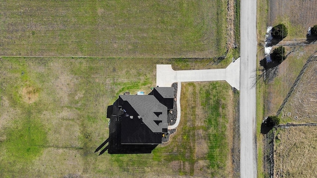 drone / aerial view featuring a rural view