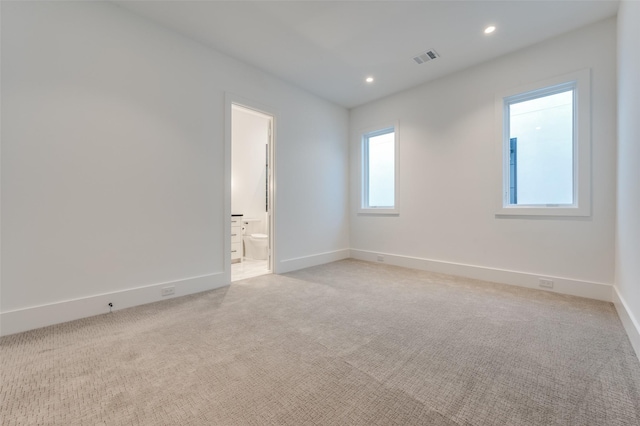 view of carpeted empty room