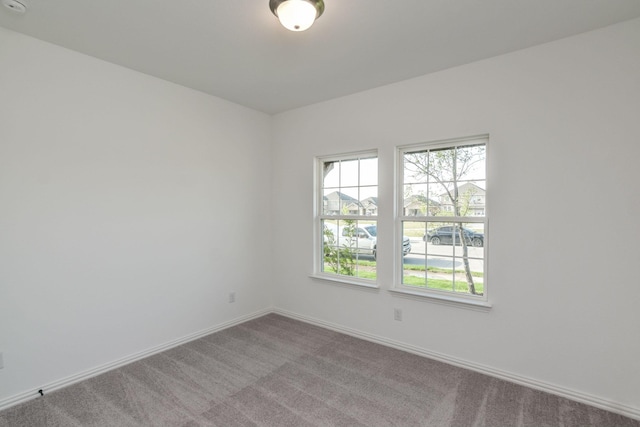 empty room featuring carpet flooring