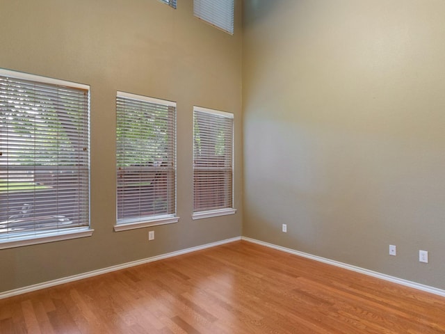 empty room featuring light hardwood / wood-style flooring